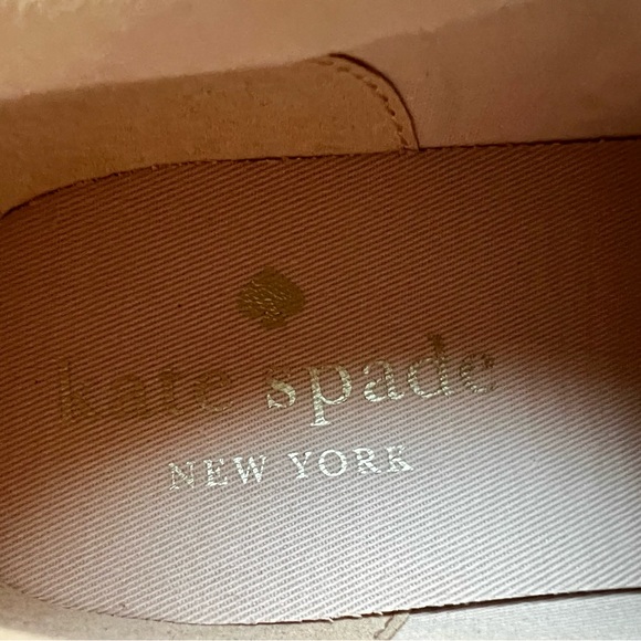 🆕 Kate Spade Fez Sneakers, Optic White / Pale Gold, 7.5 - Picture 8 of 9